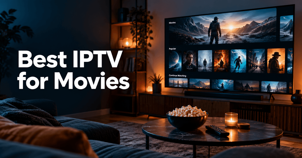 Best IPTV services for movies in a home cinema room