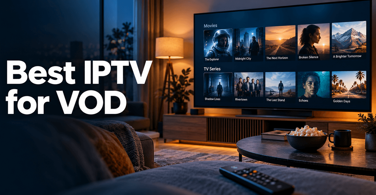 Best IPTV services for VOD with movies and series on a television