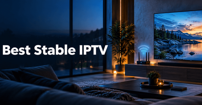 Best stable IPTV services displayed on a television setup