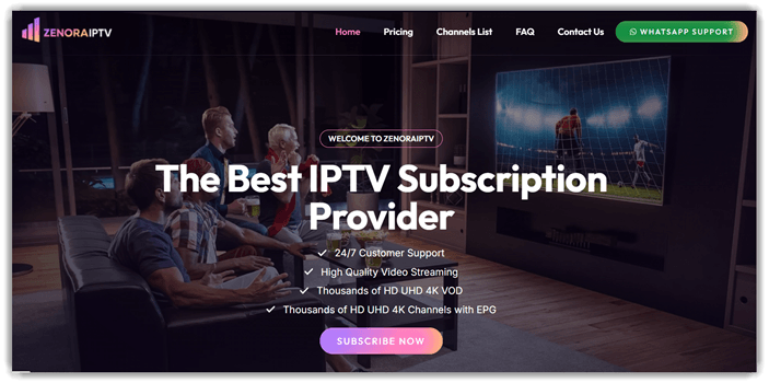 Zenora IPTV Best IPTV Subscription
