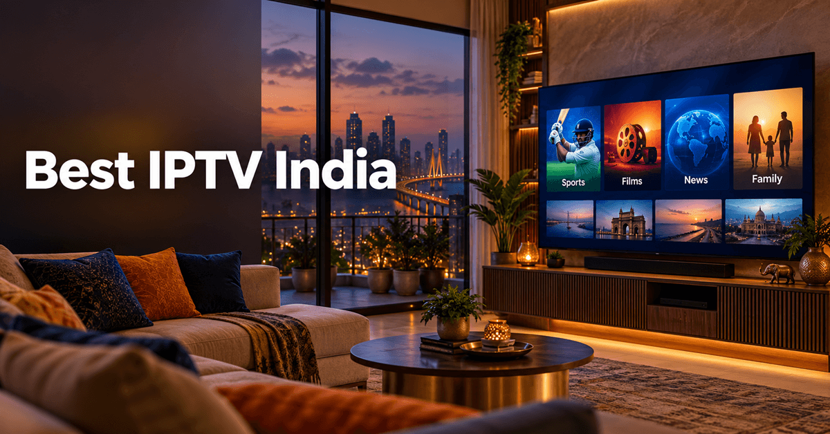 Best IPTV India services in a modern living room